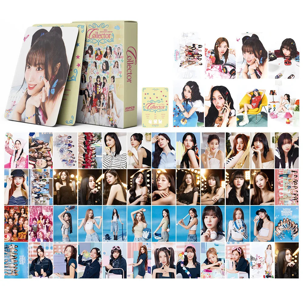 Kit 55 Cards K‑pop Girl Groups – Photocards, Postcards e LOMO para Coleção