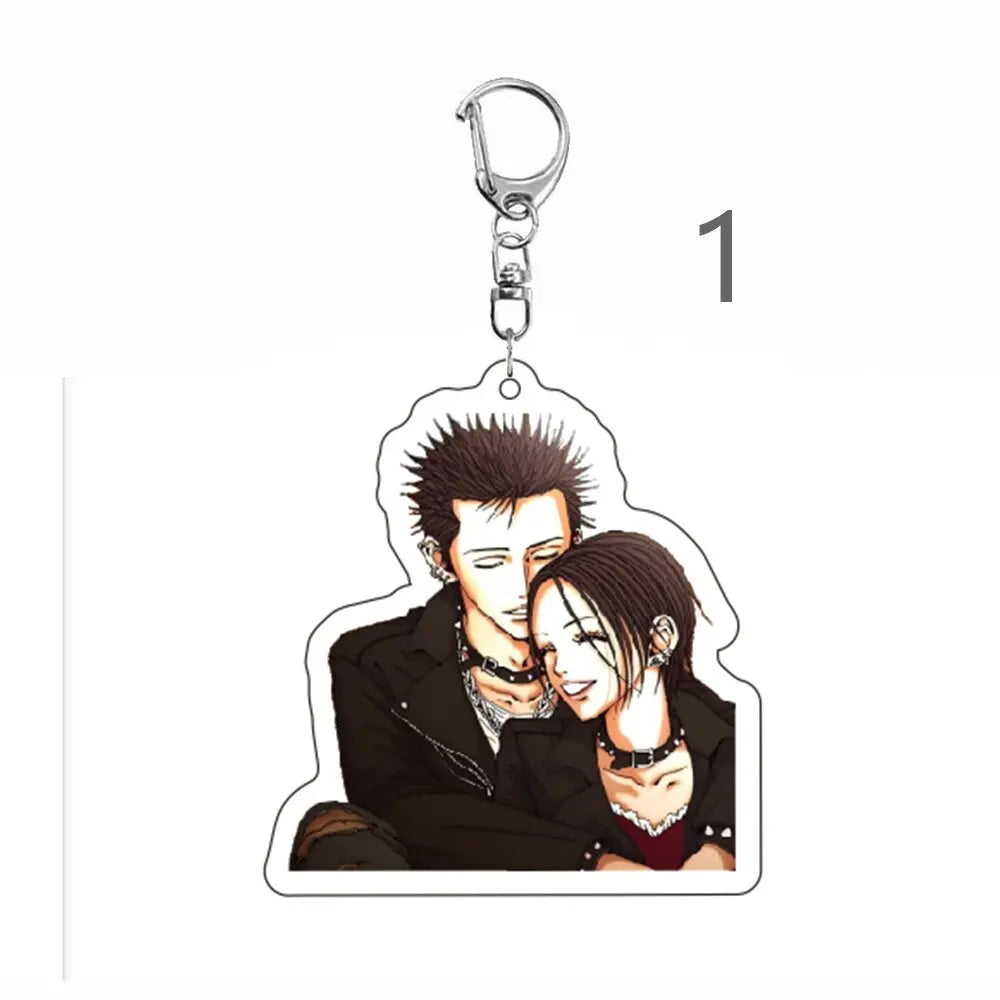 Anime Nana Keychain Cartoon  Bag Funny Pendant Keyring Jewelry Girls Women Fans Gifts Cosplay Car Keychains Pendant Jewelry