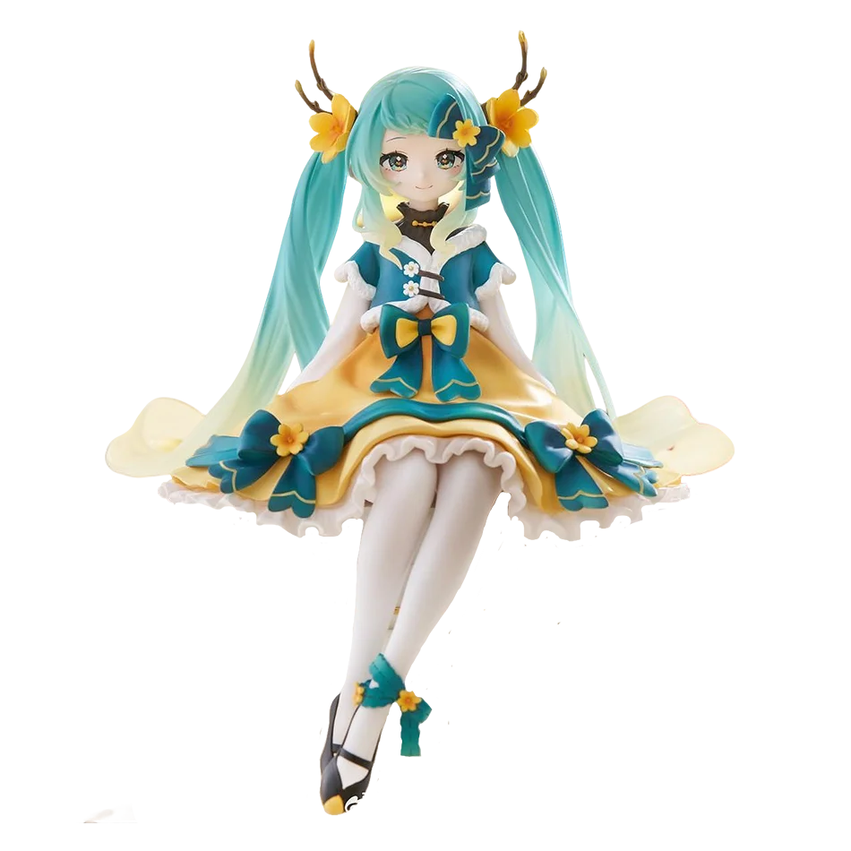 Hatsune Miku Anime Figure Toys Flower Fairy Collection MIKU Kawaii Cartoon PVC Action Figurine Model Dolls Birthdays Gifts Kids