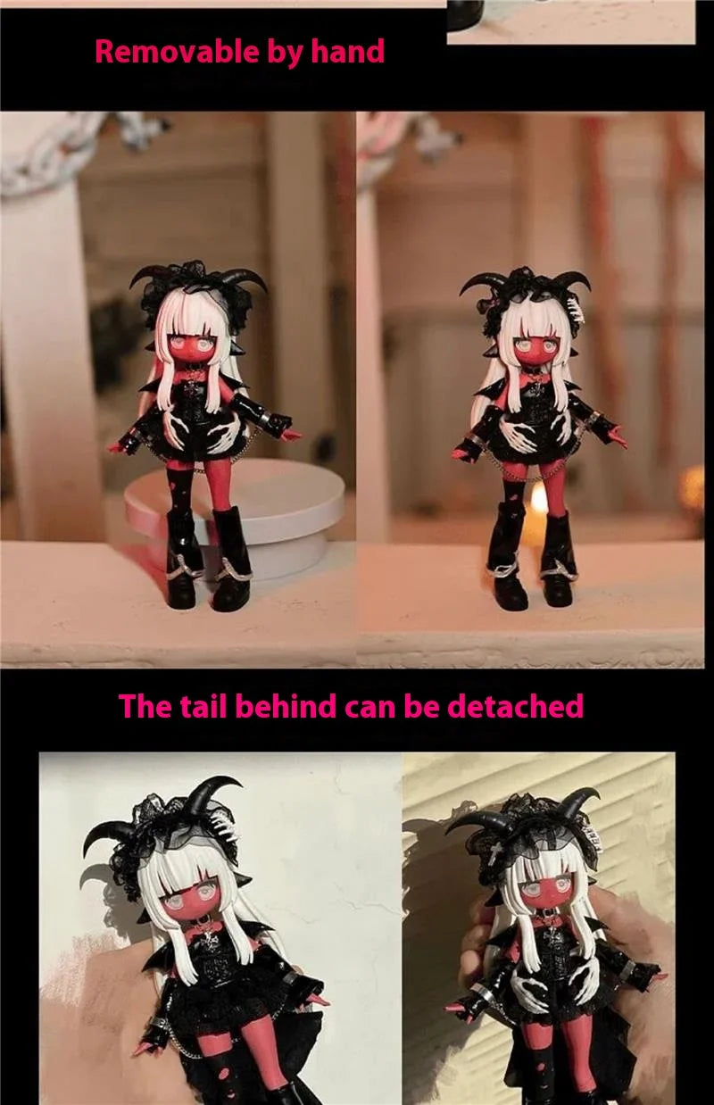 Crazy Pretty BJD Blind Box – Mini Boneca Articulada para Desktop Decor