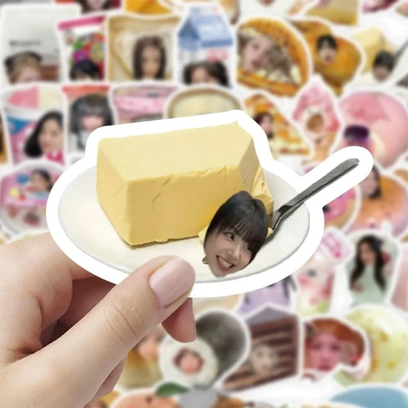 58pcs K‑pop Idol Stickers – Adesivos Cute à Prova d’Água para Celular e Cadernos