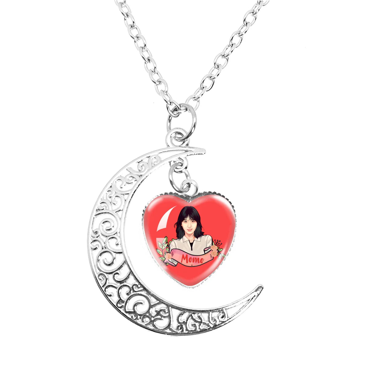 Colar TWICE Candybong Z – Pingente Lua Kawaii  Acessório para Fãs